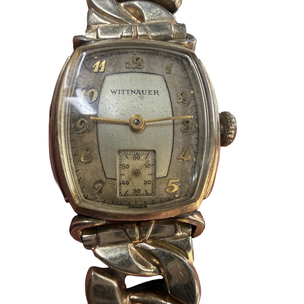 Vintage Wittnauer‎ 10K RGP Gold Watch Swiss Manual Wind Womens Unisex Works